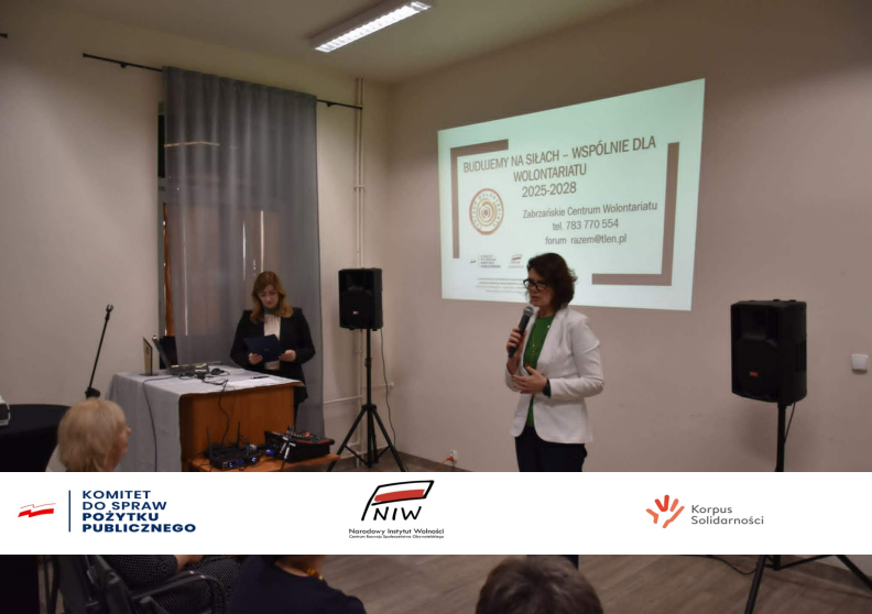 Prezentacja projektu "BUDUJEMY NA SIŁACH – WSPÓLNIE DLA WOLONTARIATU".